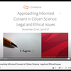 image for CSA Webinar: Approaching Informed Consent in Citizen Science: Legal and Ethical Issues