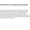 image for Co-created Citizen Science recording with older people