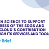 image for Citizen science to support progress of the SDGs and Cos4Cloud's contribution through its services and tools. Policy Brief
